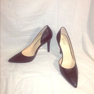 Black Leather Pumps